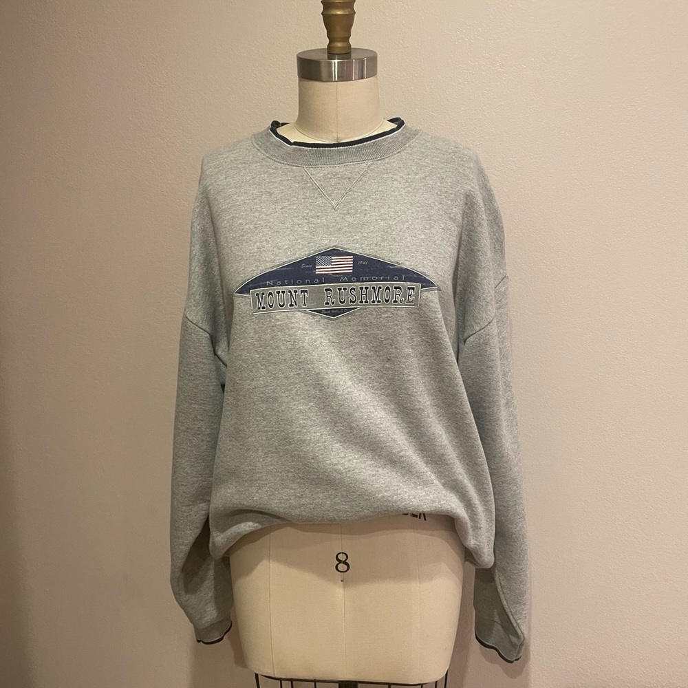 Gray Mount Rushmore Men's Sweater